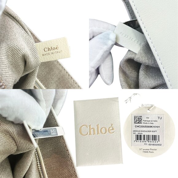 CHLOE Ivory Leather Shoulder Bag - Picture 13 of 14